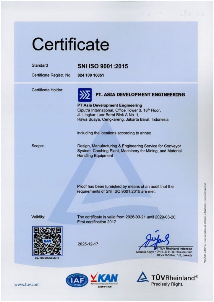 pt. asia development engineering sertifikat iso 9001 2015 1